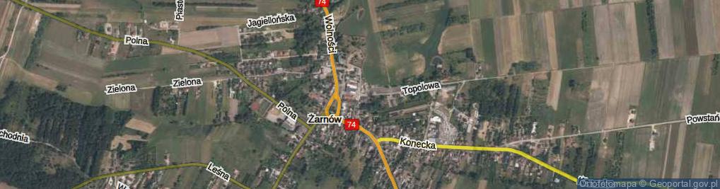 Zdjęcie satelitarne Strażacka ul.