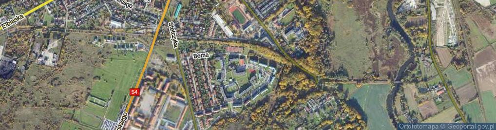 Zdjęcie satelitarne Sucharskiego Henryka, mjr. ul.