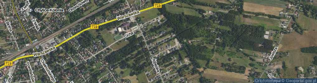 Zdjęcie satelitarne Sudecka ul.