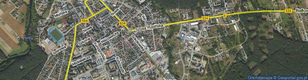 Zdjęcie satelitarne Sucharskiego Henryka, mjr. ul.