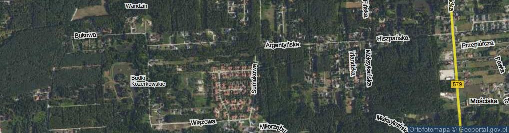 Zdjęcie satelitarne Sumakowa ul.