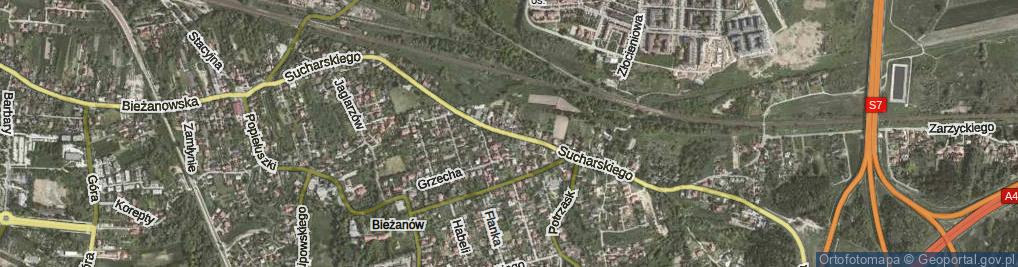 Zdjęcie satelitarne Sucharskiego Henryka, mjr. ul.