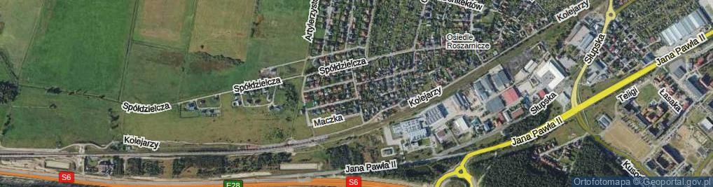 Zdjęcie satelitarne Sucharskiego Henryka, mjr. ul.