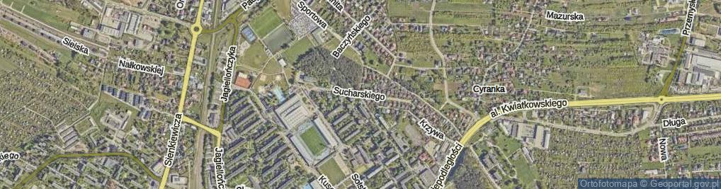 Zdjęcie satelitarne Sucharskiego Henryka, mjr. ul.