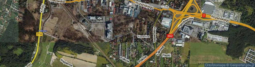 Zdjęcie satelitarne Sucha ul.