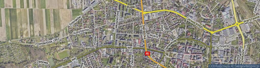 Zdjęcie satelitarne Sucharskiego Henryka, mjr. ul.