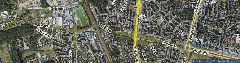 Zdjęcie satelitarne św. Boboli Andrzeja ul.