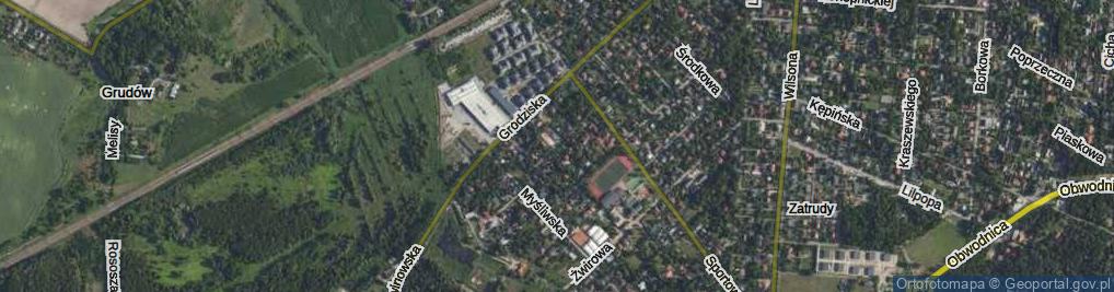 Zdjęcie satelitarne Świerkowa ul.