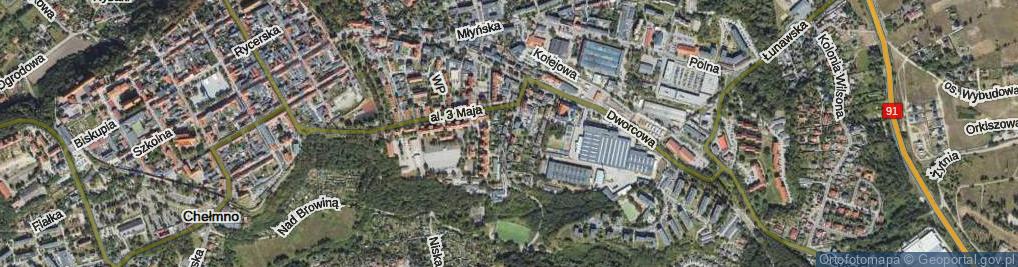 Zdjęcie satelitarne Świętojerska ul.