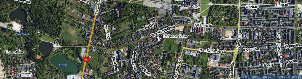 Zdjęcie satelitarne św. Jana Kantego ul.