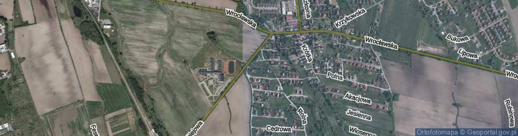 Zdjęcie satelitarne Świerkowa ul.