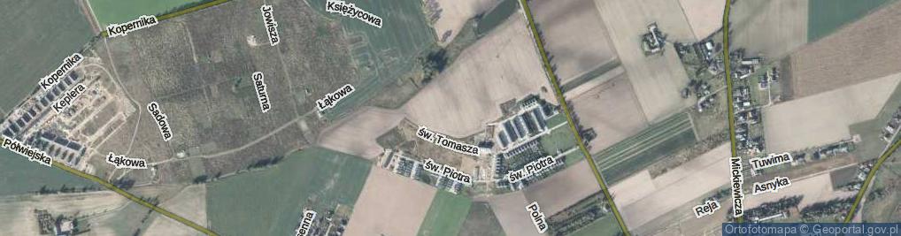 Zdjęcie satelitarne św. Marty ul.