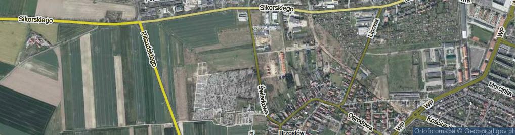 Zdjęcie satelitarne Świerkowa ul.