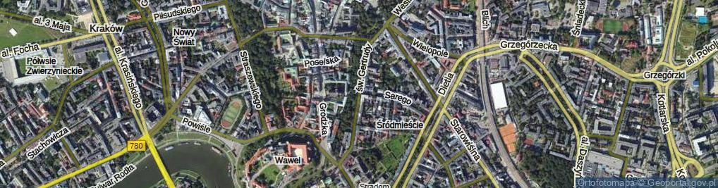 Zdjęcie satelitarne św. Gertrudy ul.