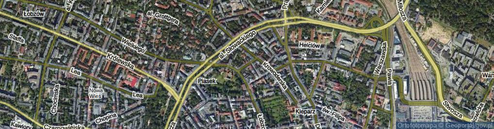 Zdjęcie satelitarne św. Teresy ul.