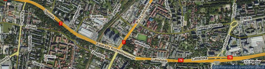 Zdjęcie satelitarne św. Boboli Andrzeja ul.