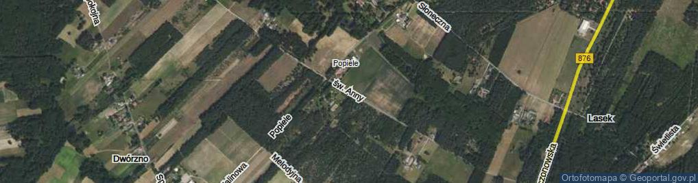 Zdjęcie satelitarne św. Anny ul.