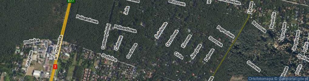 Zdjęcie satelitarne Świerkowa ul.