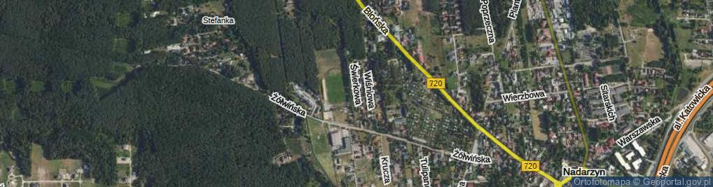 Zdjęcie satelitarne Świerkowa ul.