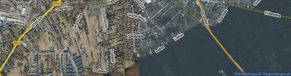 Zdjęcie satelitarne Świerkowa ul.