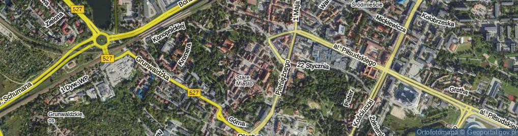 Zdjęcie satelitarne św. Barbary ul.