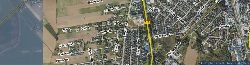 Zdjęcie satelitarne Swarzewska ul.