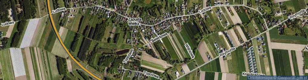 Zdjęcie satelitarne Świerkowa ul.