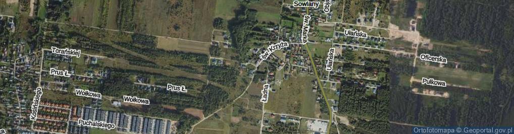 Zdjęcie satelitarne św. Krzyża ul.