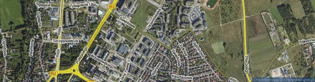 Zdjęcie satelitarne Świerkowa ul.