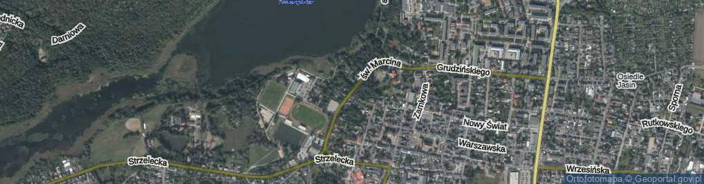 Zdjęcie satelitarne św. Marcina ul.