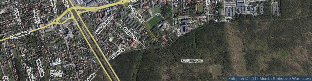 Zdjęcie satelitarne Świebodzińska ul.