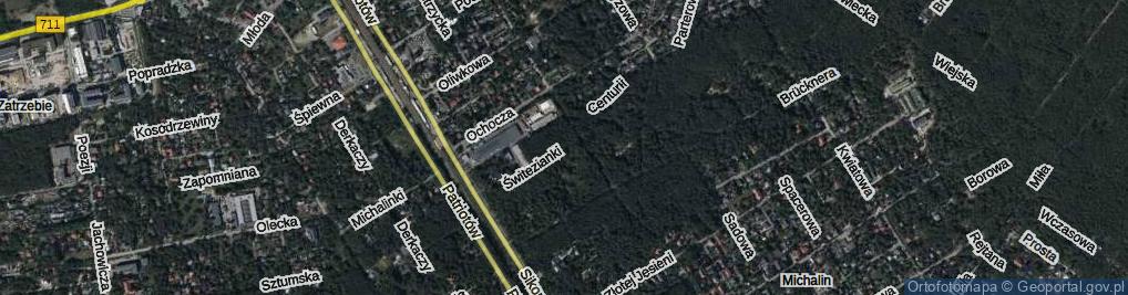 Zdjęcie satelitarne Świtezianki ul.
