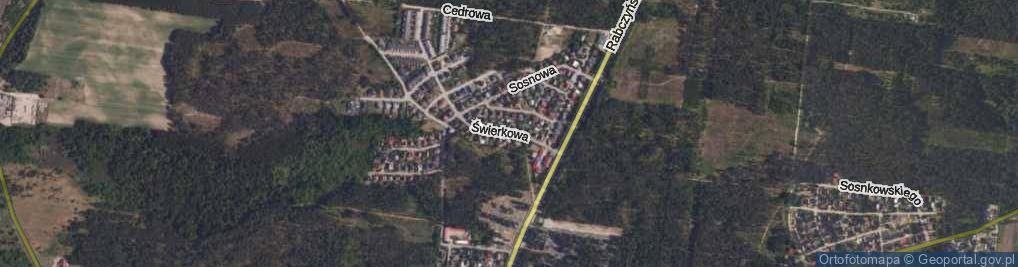 Zdjęcie satelitarne Świerkowa ul.