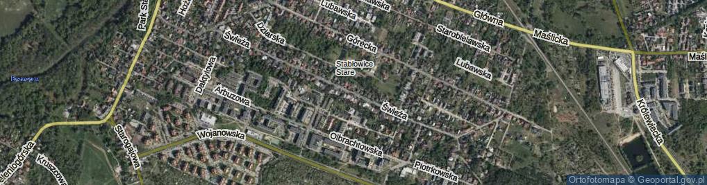 Zdjęcie satelitarne Świeża ul.
