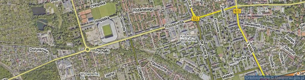 Zdjęcie satelitarne św. Michała Archanioła ul.