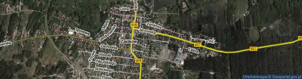 Zdjęcie satelitarne św. Anny ul.