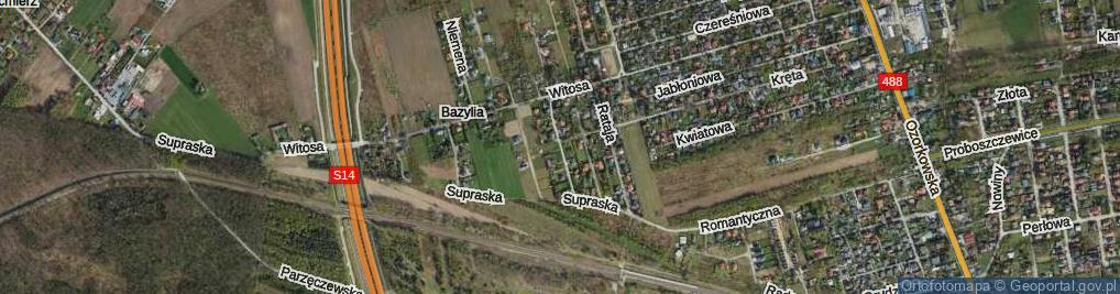 Zdjęcie satelitarne Świętojańska ul.