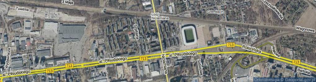 Zdjęcie satelitarne św. Kazimierza ul.