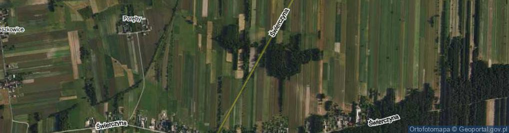 Zdjęcie satelitarne Świerczyna ul.