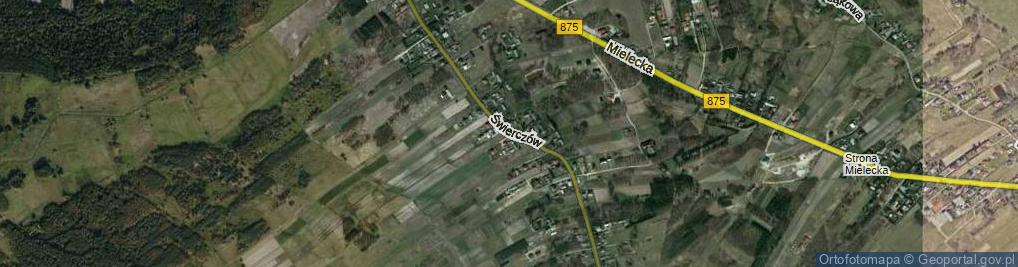 Zdjęcie satelitarne Świerczów ul.