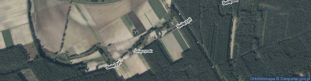 Zdjęcie satelitarne Świączyń ul.