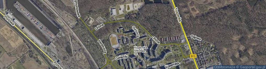 Zdjęcie satelitarne Syriusza ul.