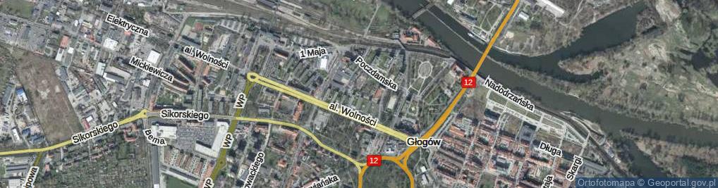 Zdjęcie satelitarne Sybiraków ul.