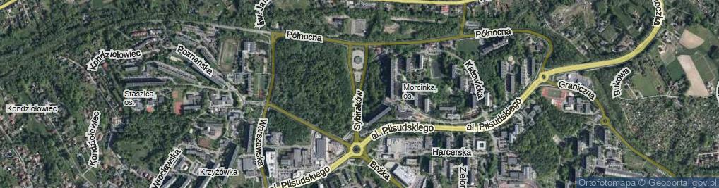 Zdjęcie satelitarne Sybiraków ul.