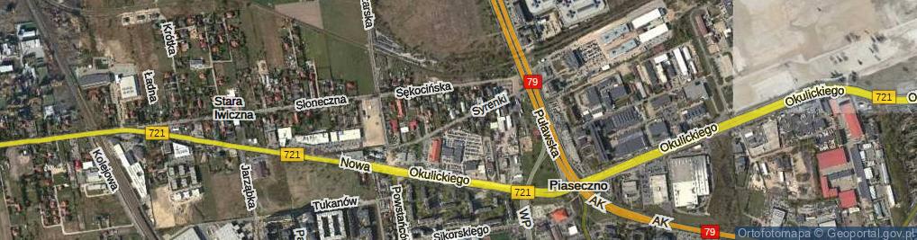 Zdjęcie satelitarne Syrenki ul.