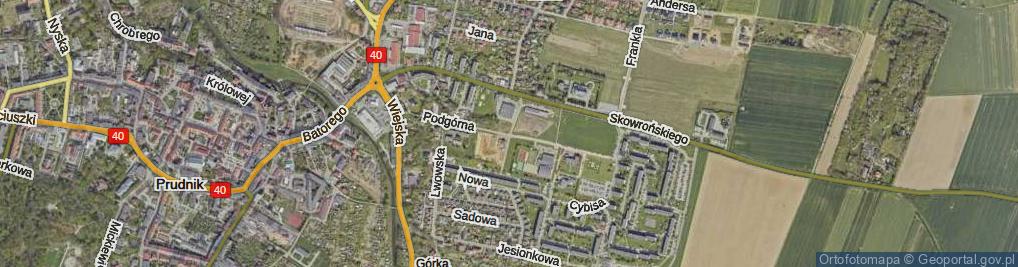 Zdjęcie satelitarne Sybiraków ul.