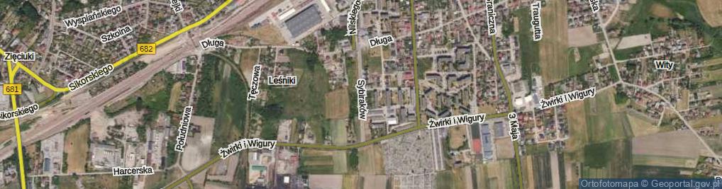 Zdjęcie satelitarne Sybiraków ul.