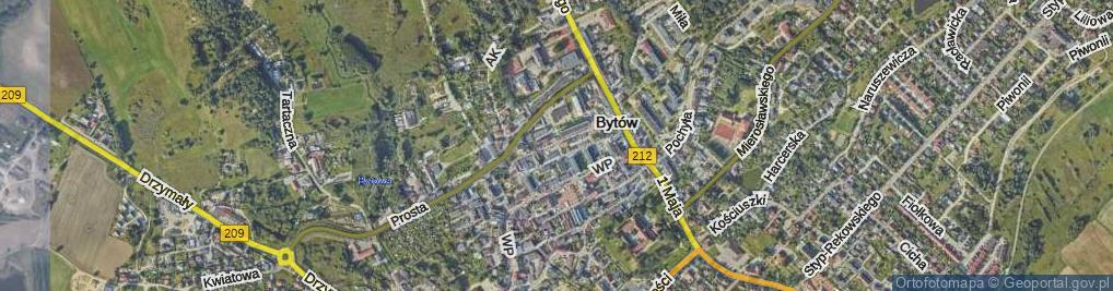 Zdjęcie satelitarne Szeroka ul.