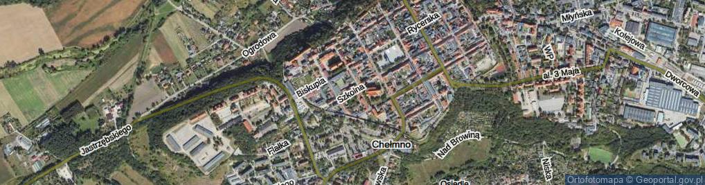 Zdjęcie satelitarne Szkolna ul.