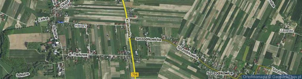 Zdjęcie satelitarne Szczodrkowicka ul.
